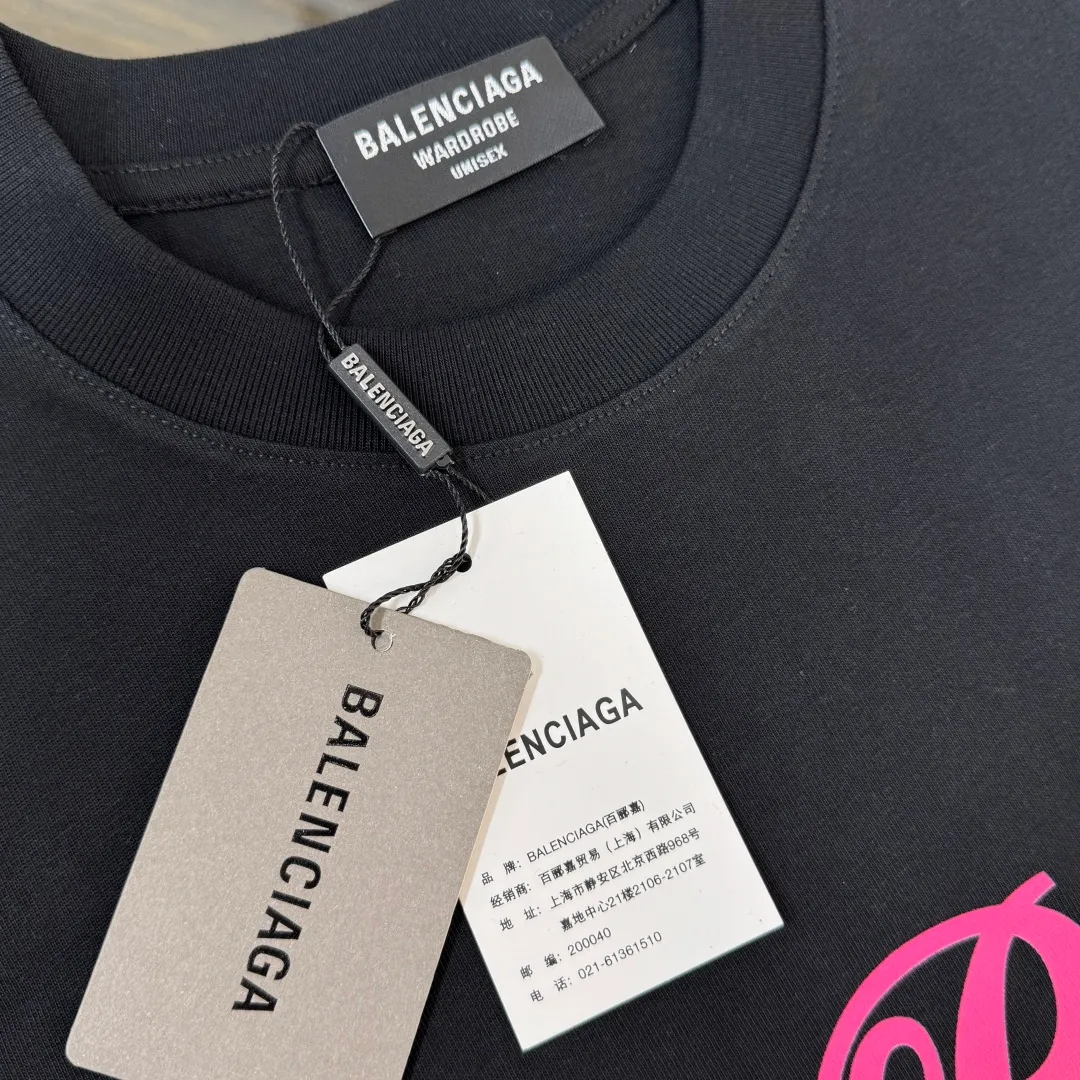 A✨BALENCIAGA 2026 🍃 Classic 👍🏻 😆 ， ， ， logo ， ， 🔥 ， ， ， ， ✂️ 👏 ：Black White Size：M-3XL